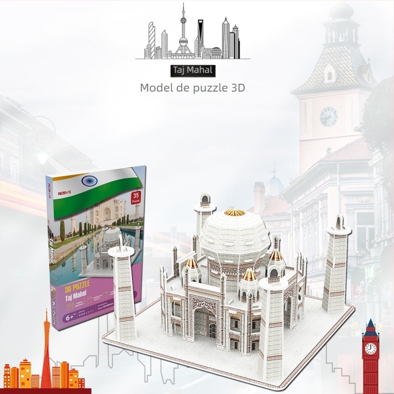 Puzzle tridimensional din hârtie — DIY, brandul nosto/Northto, pentru copii 7–14 ani.