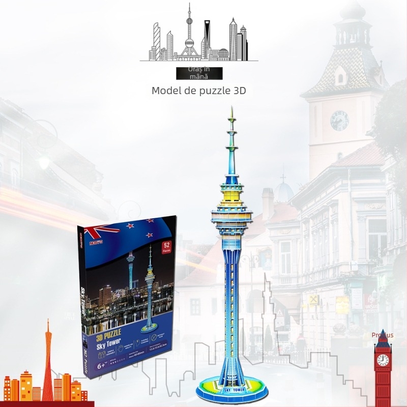 Puzzle tridimensional din hârtie — DIY, brandul nosto/Northto, pentru copii 7–14 ani.