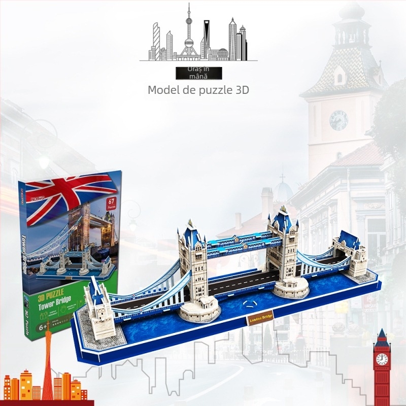 Puzzle tridimensional din hârtie — DIY, brandul nosto/Northto, pentru copii 7–14 ani.