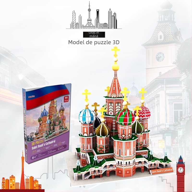 Puzzle tridimensional din hârtie — DIY, brandul nosto/Northto, pentru copii 7–14 ani.