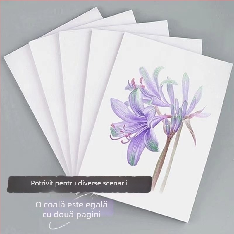 Caiet gol de desen, format 16K, pentru gimnaziu, liceu, universitate și pregătire pentru admiterea la master, cu hârtie prietenoasă cu ochii
