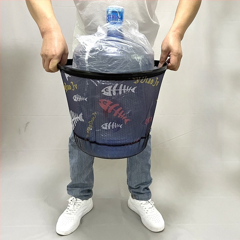 Capă de plasă pentru pescuit din aliaj de aluminiu, plasă detașabilă și înlocuibilă, formă circulară, protecție anti-agățare, plasă cu uscare rapidă