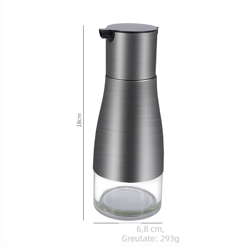 Sticlă pentru ulei și condimente cu deschidere și închidere automată — oțel inoxidabil și sticlă, Good Jie Yang, stil modern minimalist
