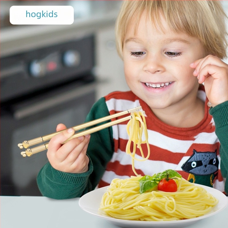 Bețișoare pentru copii - stil desen animat, material PPSU-P300, potrivite de la 36 de luni, Hogokids, 120 seturi