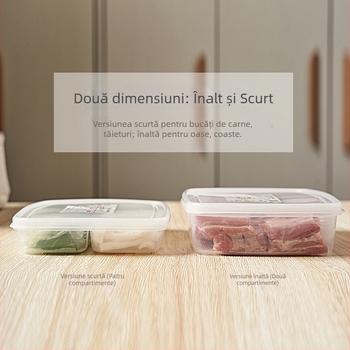 Cutie de depozitare pentru frigider — stil japonez, transparentă, plastic, Star marcă, pentru depozitare și conservare.