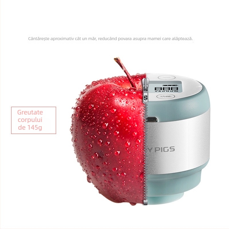 Pompa electrică de alăptare cu design integrat, Piggy Carter, material PP, fără adaptor de alimentare