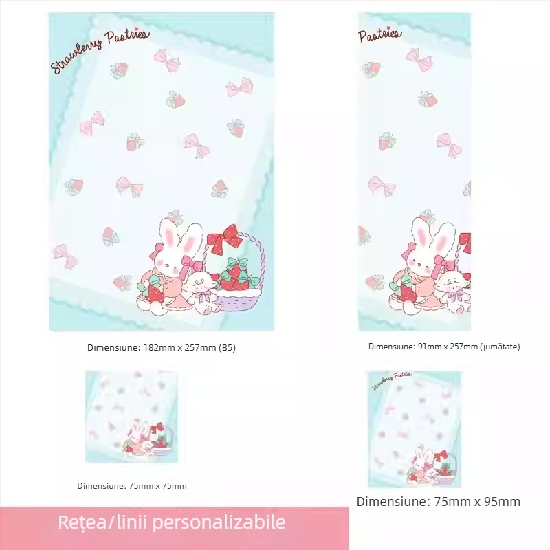 Star Page 001 caiet de notițe desenat cu pagini detașabile, logo personalizabil și serviciu de personalizare