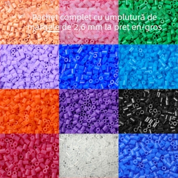 Pachet Fused Bean – puzzle plat DIY, material plastic, pentru 7–14 ani