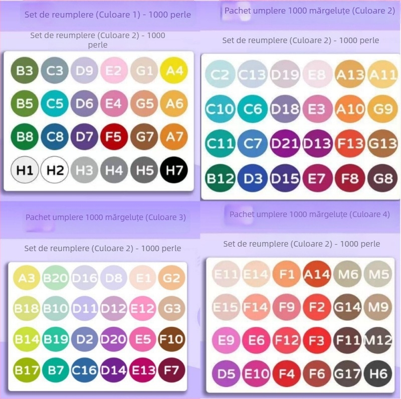 Pachet Fused Bean – puzzle plat DIY, material plastic, pentru 7–14 ani