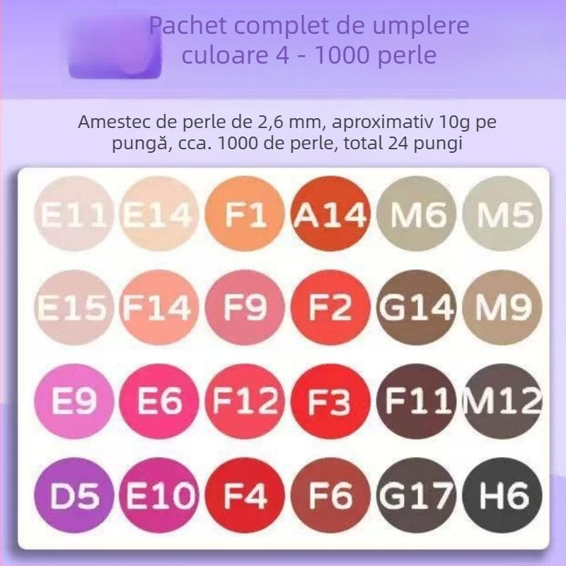 Pachet Fused Bean – puzzle plat DIY, material plastic, pentru 7–14 ani