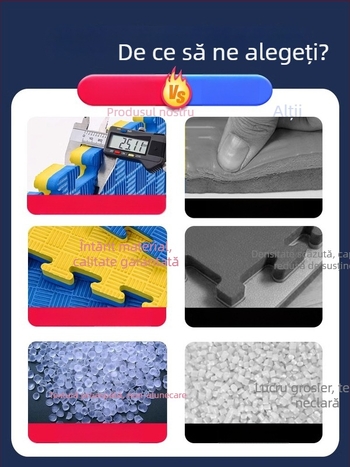 Covoraș EVA pentru Taekwondo cu izolare fonică și amortizare a șocurilor – Uz universal, set 5 bucăți, Covorașe sportive