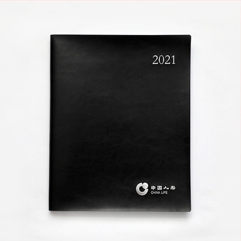 Venboo V-608 jurnal bilingv Chineză-Engleză: husă PU, hârtie offset dublă, hârtie albă pentru scris, format: două pagini pe săptămână și câte o pagină pe zi