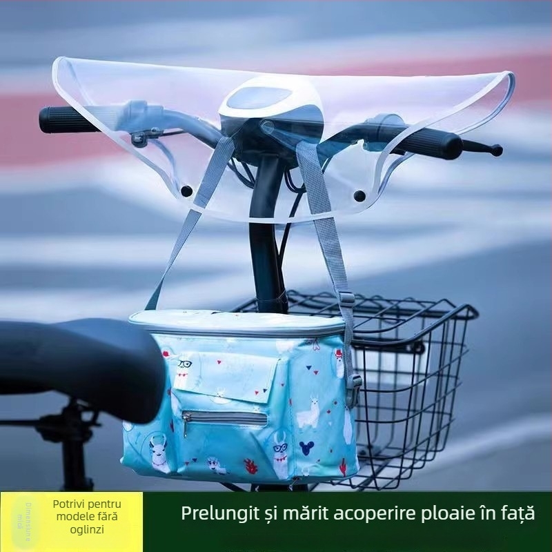 Husă de ploaie pentru biciclete electrice și motociclete, pânză PVC, impermeabilă, reutilizabilă, compatibilă cu tricicluri, demontare manuală