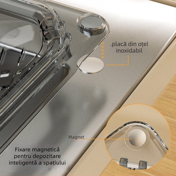 Coș de scurgere din ABS pentru chiuveta bucătărie, filtrare resturi alimentare