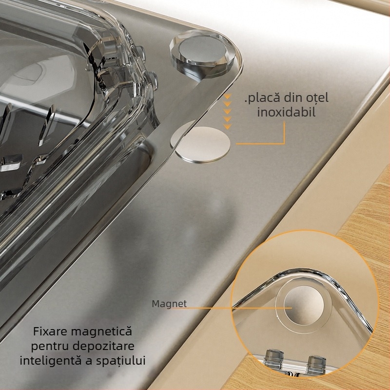 Coș de scurgere din ABS pentru chiuveta bucătărie, filtrare resturi alimentare