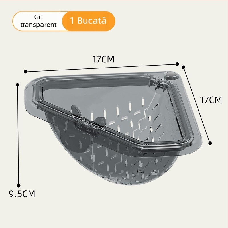 Coș de scurgere din ABS pentru chiuveta bucătărie, filtrare resturi alimentare