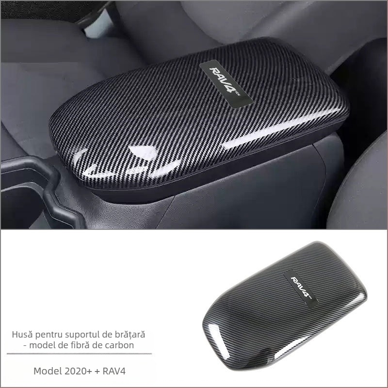 Kit interior ABS pentru Toyota RAV4 RongFang — ansamblu monobloc pentru consola centrală, suport pentru pahare și panou de comutare