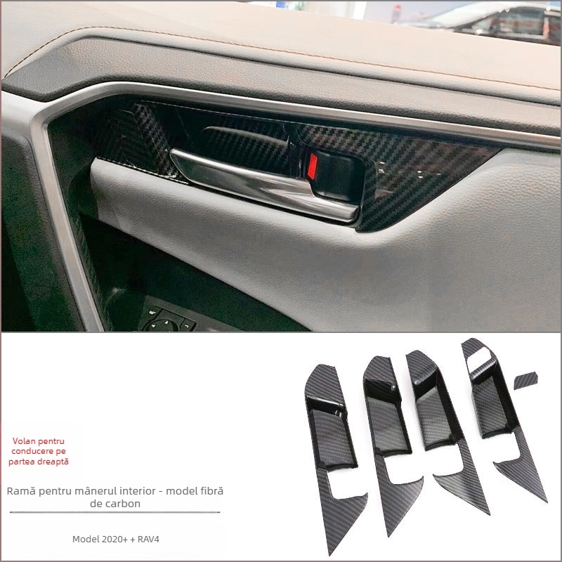 Kit interior ABS pentru Toyota RAV4 RongFang — ansamblu monobloc pentru consola centrală, suport pentru pahare și panou de comutare