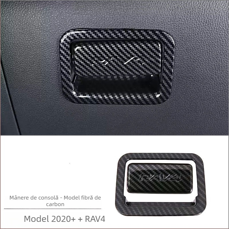 Kit interior ABS pentru Toyota RAV4 RongFang — ansamblu monobloc pentru consola centrală, suport pentru pahare și panou de comutare