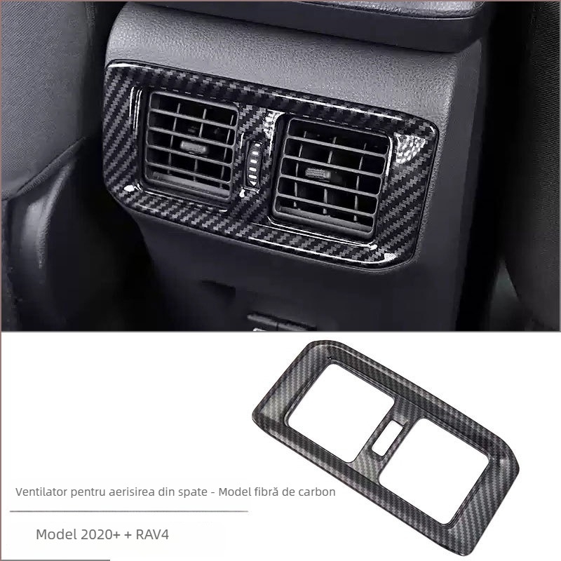 Kit interior ABS pentru Toyota RAV4 RongFang — ansamblu monobloc pentru consola centrală, suport pentru pahare și panou de comutare
