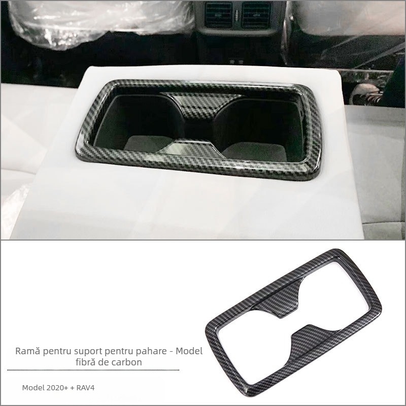 Kit interior ABS pentru Toyota RAV4 RongFang — ansamblu monobloc pentru consola centrală, suport pentru pahare și panou de comutare