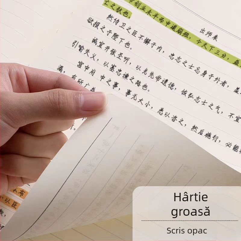 Caiet din piele cu imprimare de logo, notebook cu foi detașabile, 100 de pagini, hârtie Dowling 80 g, copertă din piele naturală sau artificială, model ZP-1007A, legare cu clemă