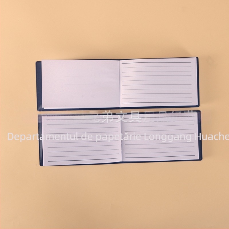 Bloc-notes de lucru portabil cu husă din piele PU și imprimare a logo-ului; legare adezivă; hârtie offset de 80 g/m²; nucleu interior îngroșat; imprimare logo disponibil