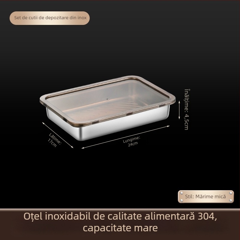 Cutie izolată din oțel inoxidabil pentru găluște, portabilă pentru depozitare și etanșare