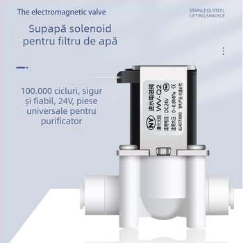 Valvă electromagnetică pentru purificatorul de apă, intrare apă 2 căi/3 căi, material POM, model NY, pentru echipamente de purificare a apei
