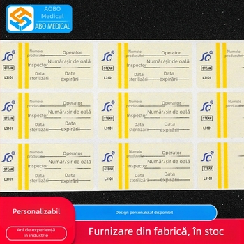 Obo etichetă indicator chimic RF din PVC pentru sterilizare cu abur la temperaturi înalte — personalizabilă pentru spitale și centre medicale