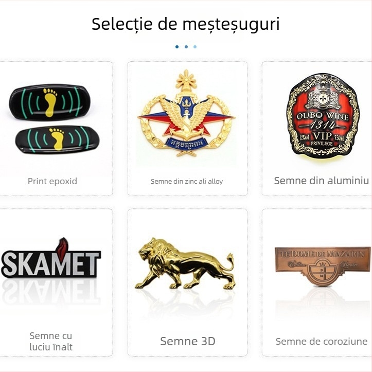 Tablă din aliaj de zinc pentru semne de hotel, personalizabilă; Material: aliaj de zinc; Proces: turnare sub presiune, acoperire electrolitică, finisaj cu vopsea; Aplicații: hoteluri, bagaje, semne pentru mobilier și echipamente.