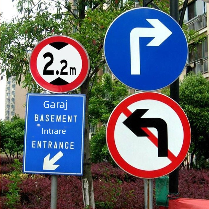 Semne de circulație pentru drumuri și poduri, folie reflectorizantă de calitate inginerească, serigrafie, nivel: semne rutiere