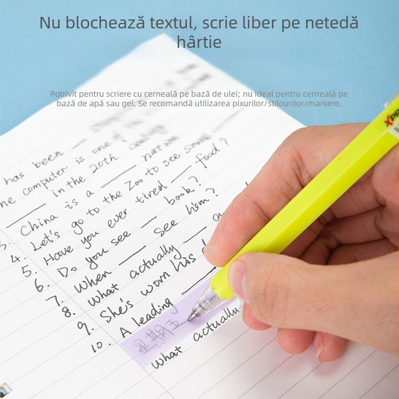 Deli 21606 Bloc de hârtie pentru notițe, fără adeziv, etichete indicator și etichete de index