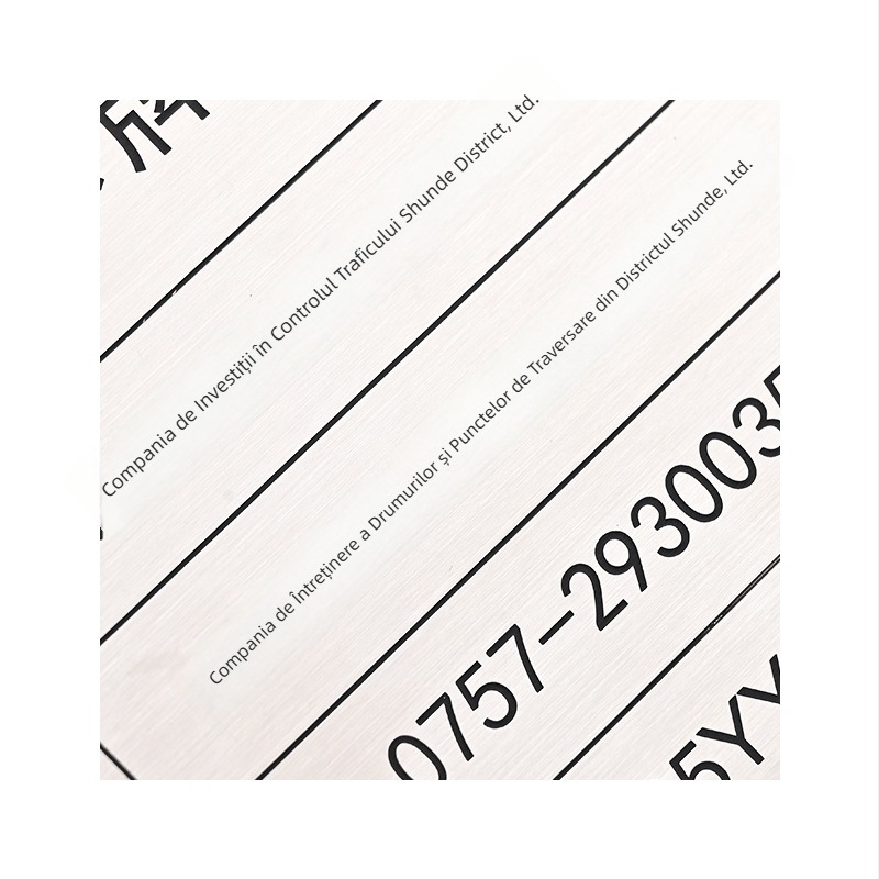 Semne metalice pentru birou, personalizabile din oțel inoxidabil, imprimare Silk Screen/gravură/finisare periată/ștanțare, utilizare universală