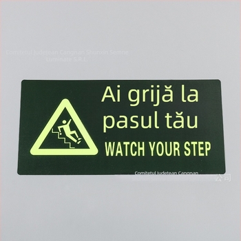 Semn de evacuare iluminat – PVC impermeabil și rezistent la uzură, cu suprafață reflectivă pentru spații publice; conținut: ieșire securizată