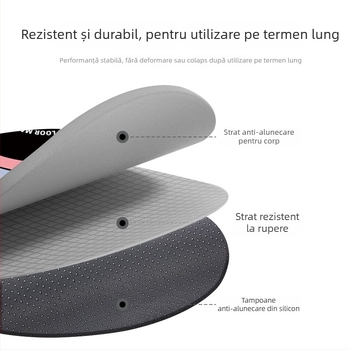 Covoraș de yoga, grosime de 6 mm, absorbție a șocurilor, antiderapant, izolare fonică, pentru uz interior