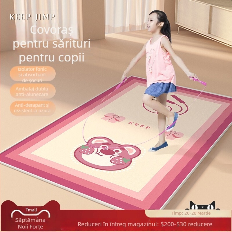 Covoraș de yoga, grosime de 6 mm, absorbție a șocurilor, antiderapant, izolare fonică, pentru uz interior