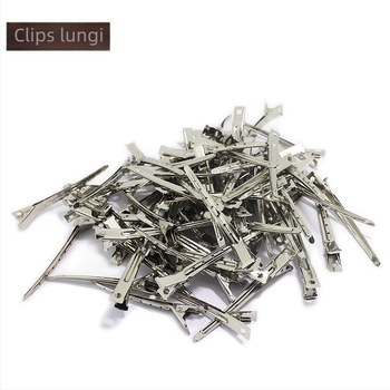 Clip metalic tip duckbill cu cioc lung, design cu șapte găuri, priză ondulată, pachet de 12 bucăți