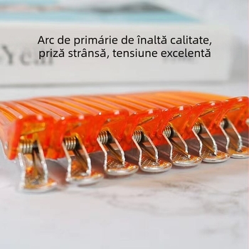 Clip de păr din aluminiu pentru profesioniști, clip cu formă de cioc de rață pentru breton, fără urme