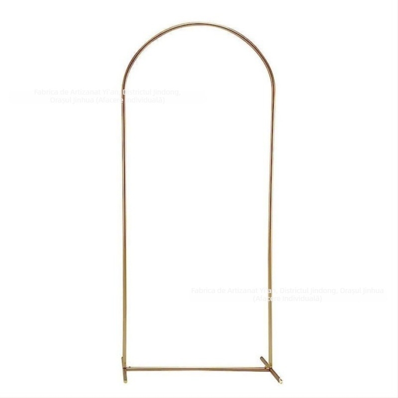 Arc de nuntă din fier forjat cu baloane și raft pentru flori, fundal decorativ - material: fier forjat; ambalaj: carton; potrivit pentru: nuntă