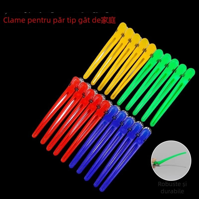 Clip de păr pentru coafuri – fără cusur, clip cioc de rață/aligator pentru saloane