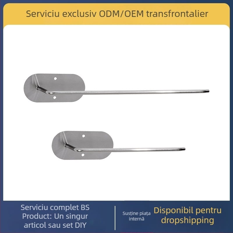 Raft de bucătărie din oțel inoxidabil, montaj fără găuri, un nivel, model SXZJ, încărcare 3 kg, finisaj periat