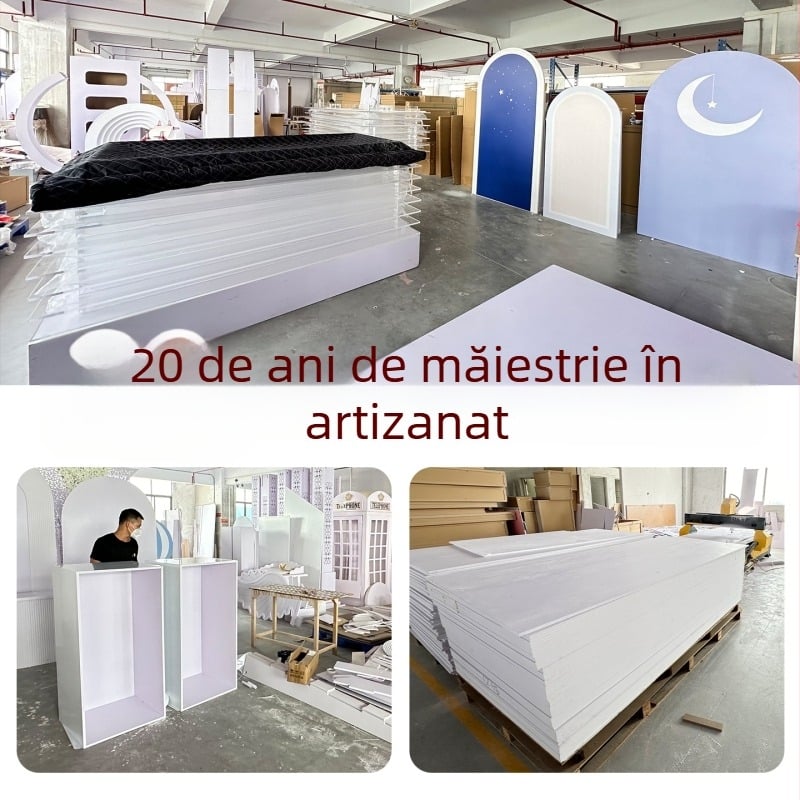 Ușă arcuită din PVC pentru grădina interioară, decor de nuntă, prelucrare personalizată