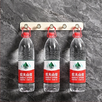 Beizhiou Cârlig de perete cu adeziv – ABS, design cu mai multe rânduri (peste 3 rânduri), stil lux ușor, sarcină 3 kg, pentru perete sau ușă