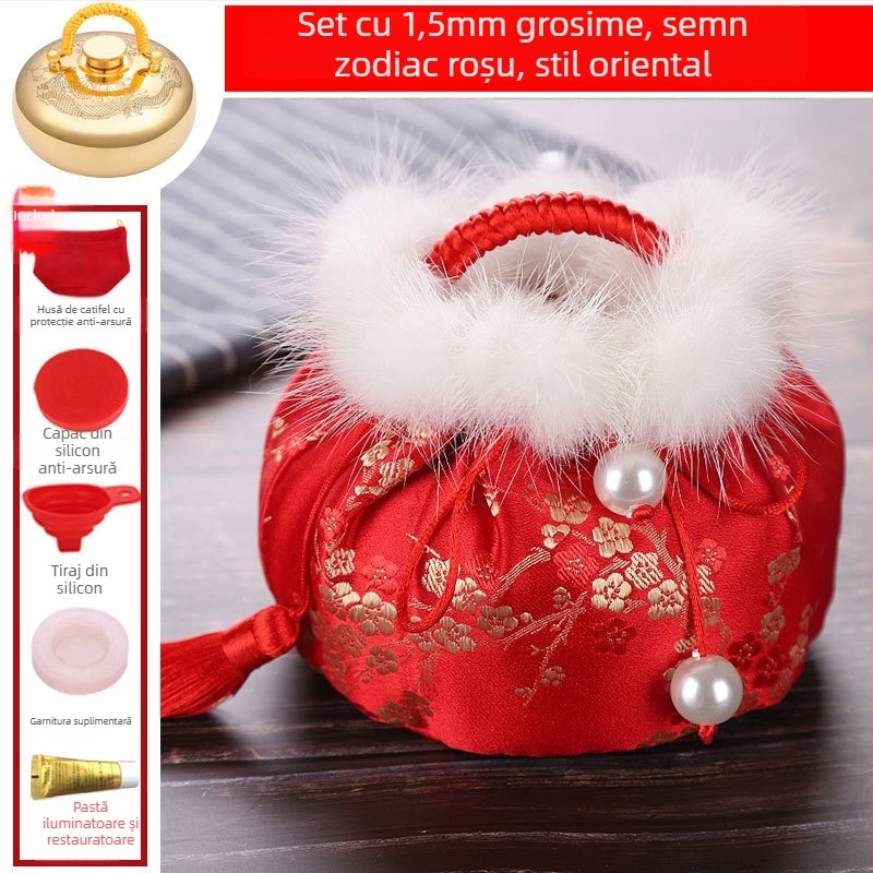 Sticlă de apă fierbinte cu masaj pentru picioare, talie, mâini și abdomen; utilizare caldă și rece; personalizabil