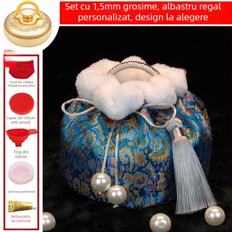 Sticlă de apă fierbinte cu masaj pentru picioare, talie, mâini și abdomen; utilizare caldă și rece; personalizabil