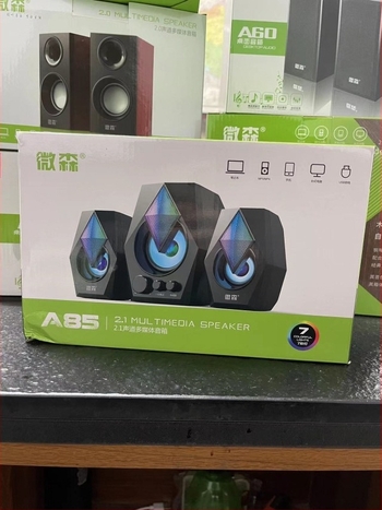 Weisen A50 difuzor PC, 2.1 canale, interfață USB, intrare 3,5 mm, 6W putere, baterie încorporată, plug-and-play