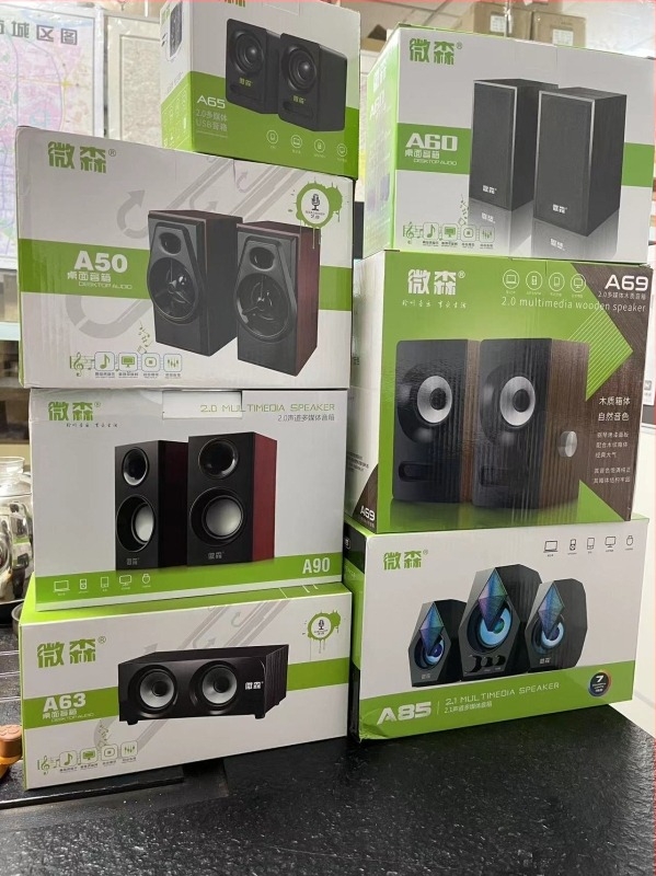 Weisen A50 difuzor PC, 2.1 canale, interfață USB, intrare 3,5 mm, 6W putere, baterie încorporată, plug-and-play