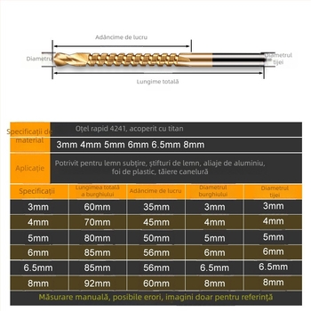 Burghiu polivalent cu dinți în formă de ferăstrău pentru lemn, cap din aliaj, duritate înaltă, rezistență înaltă