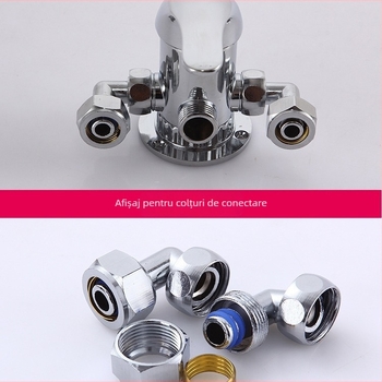 Ventil de amestec pentru duș pentru încălzitor solar – Tip A, aliaj, mic Tee; presiune de lucru 10; temperatura apei 100°C; debit la ieșire 10; aplicație: lavoar